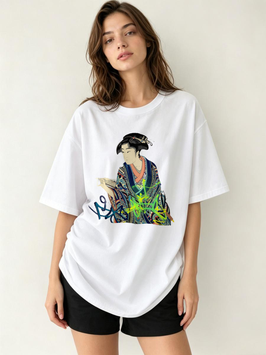 Women'S Formal Traditional Wear - T Shirts For Woman Rune Pattern