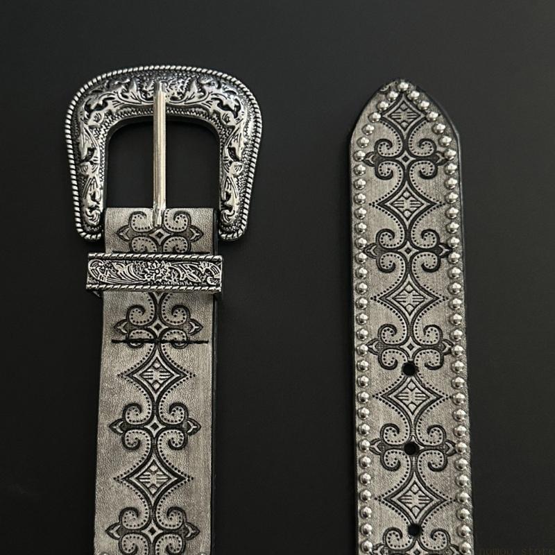 31BF Retro Western Pattern Riv - Women Formal Wear Western 评论和价格
