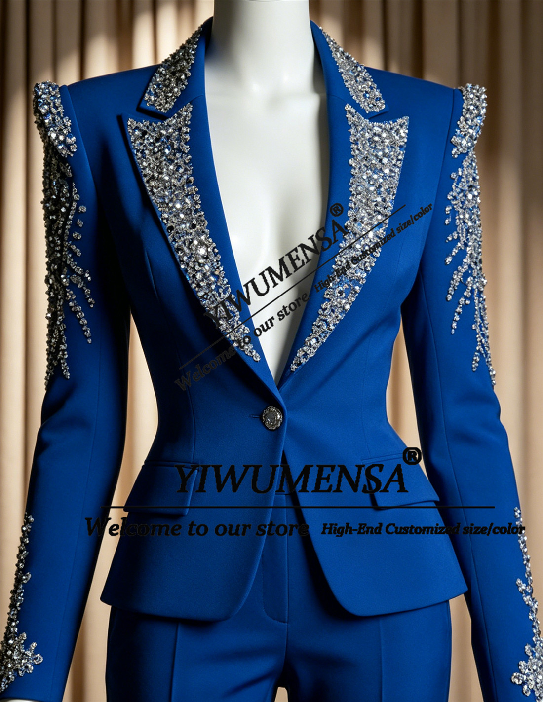 Luxury Women Suits 2 Pieces Se - Women'S Formal Wear With Pants 评论和价格