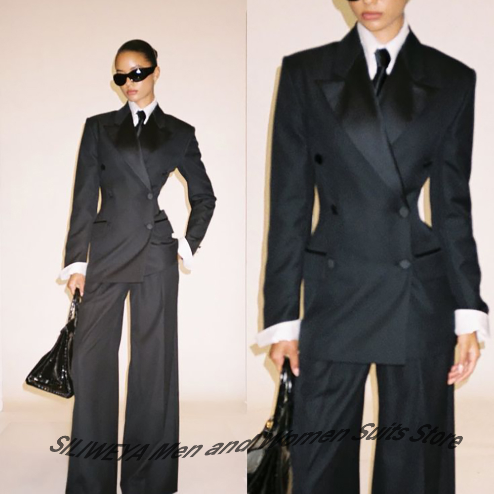 Professional Women's Black Dou - Women'S Elegant Formal Wear 评论和价格