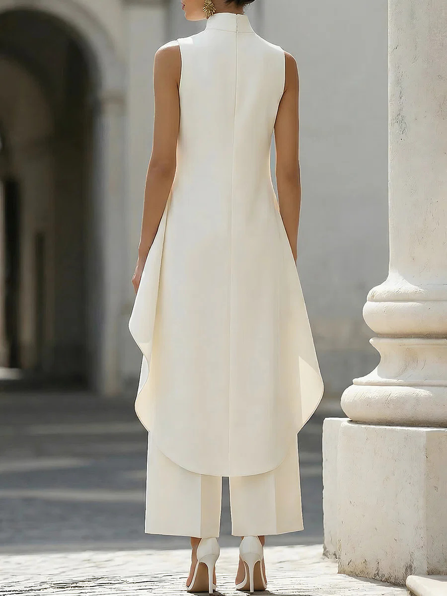 Women Stand Neck Sleeveless La - Women'S Formal Wear With Pants 评论和价格