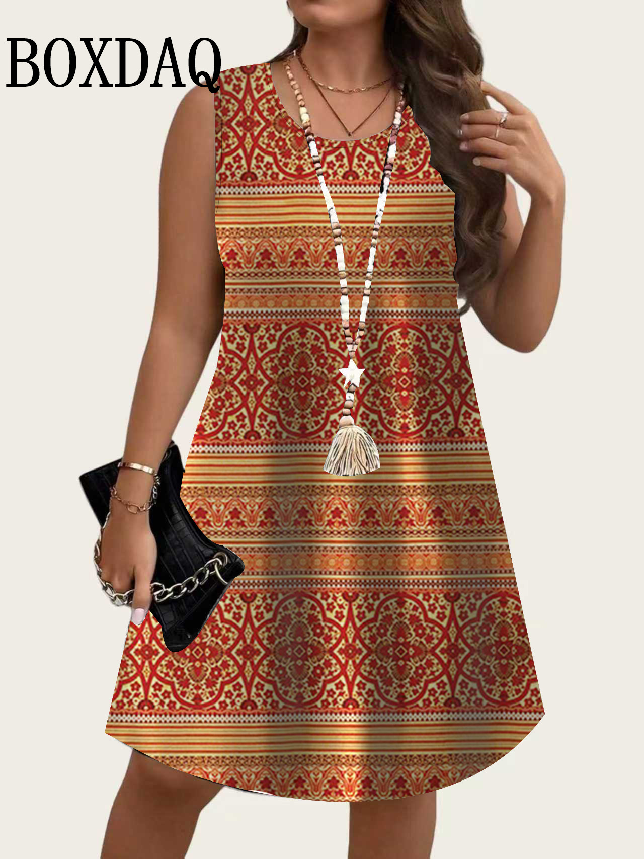 2026 Summer New Women's Sleeve - Shift Dress Sleeveless 评论和价格