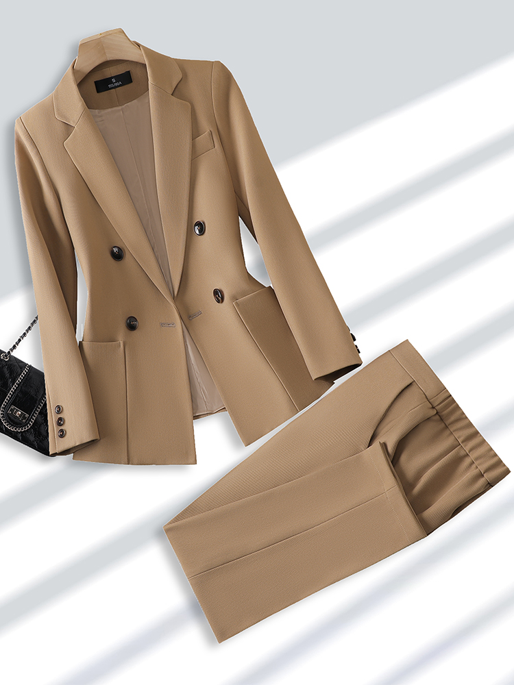 Fashion Ladies Pant Suit Forma - Women Formal Wear Blazer Set 评论和价格