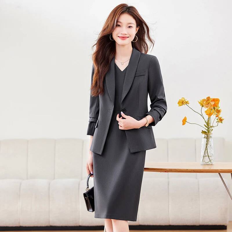 High Quality Fabric Women Busi - Women Formal Wear Blazer Set 评论和价格