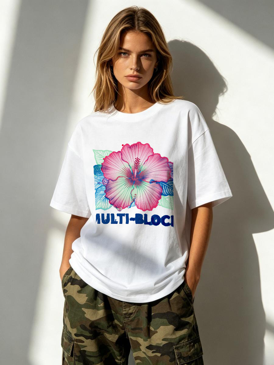 T Shirts Woman Block Print Han - Women'S Formal Traditional Wear 评论和价格