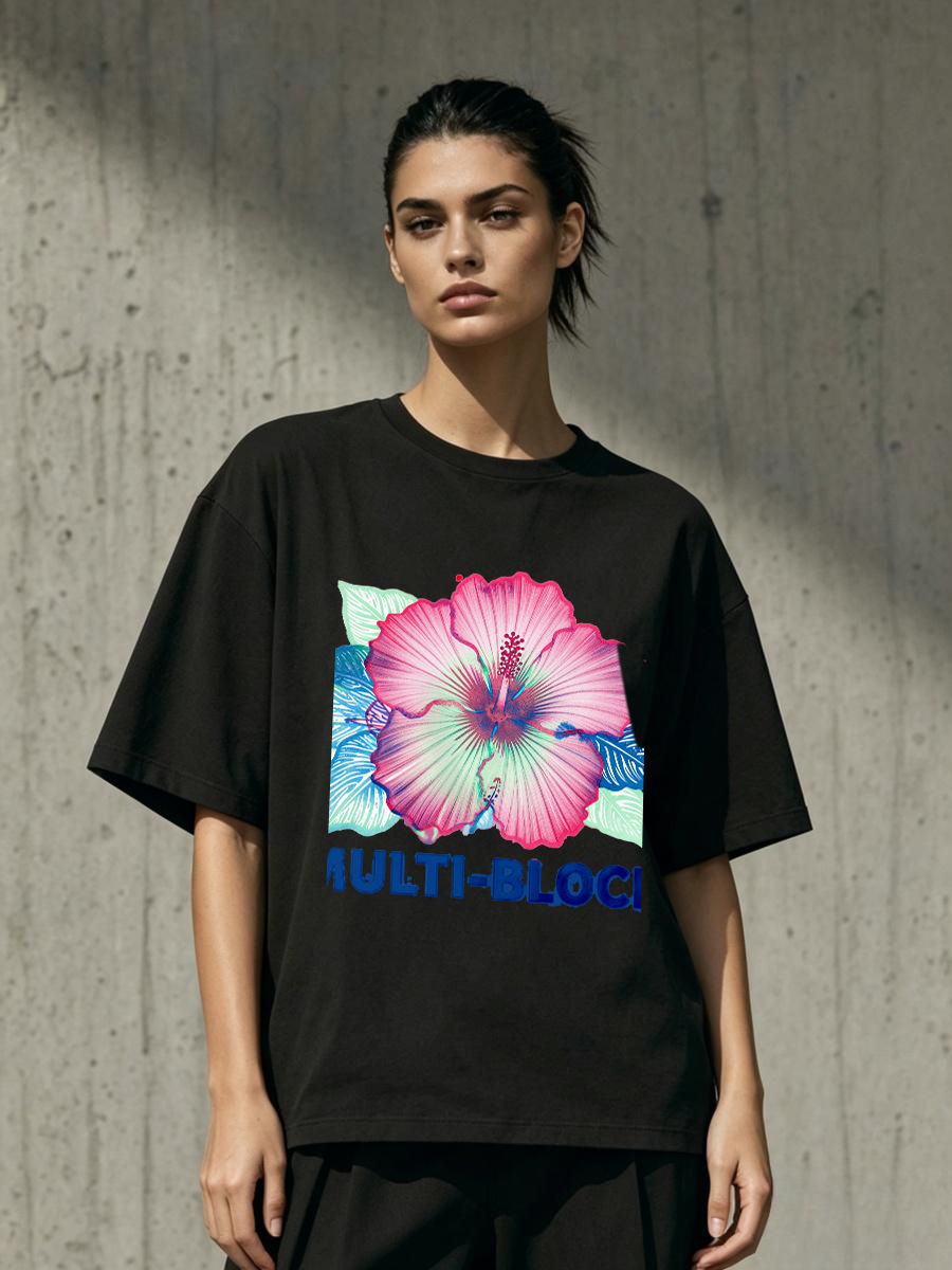 T Shirts Woman Block Print Han - Women'S Formal Traditional Wear 评论和价格