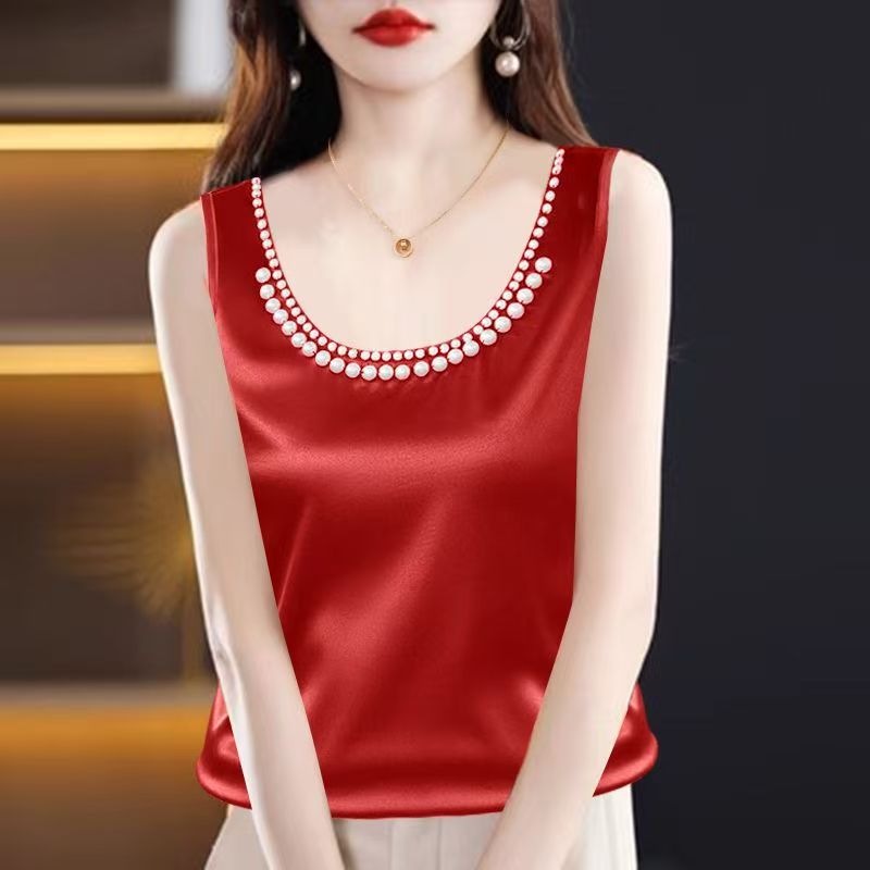 Solid Satin Silk Camisole Crop - Silk Camisole Work 评论和价格