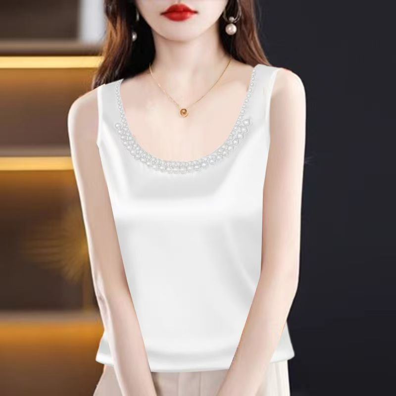 Solid Satin Silk Camisole Crop - Silk Camisole Work 评论和价格