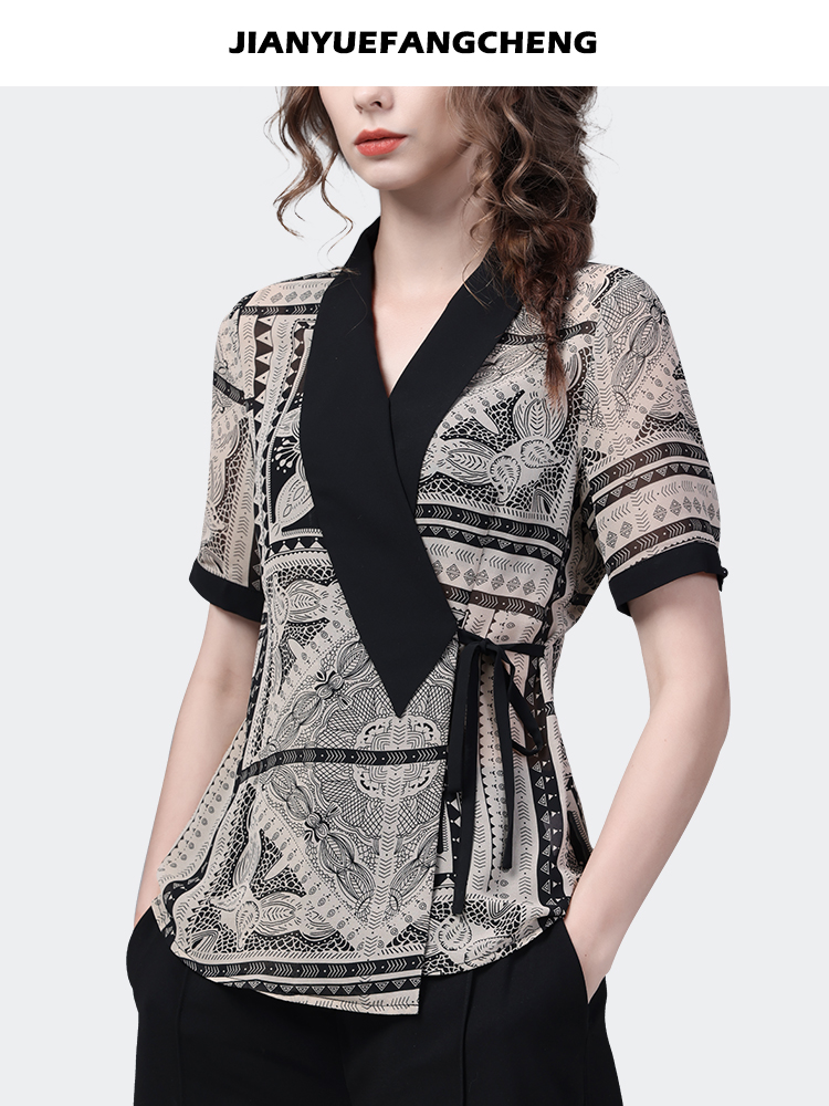 Luxury Black & White Geometric - Women Formal Wear Stitching 评论和价格