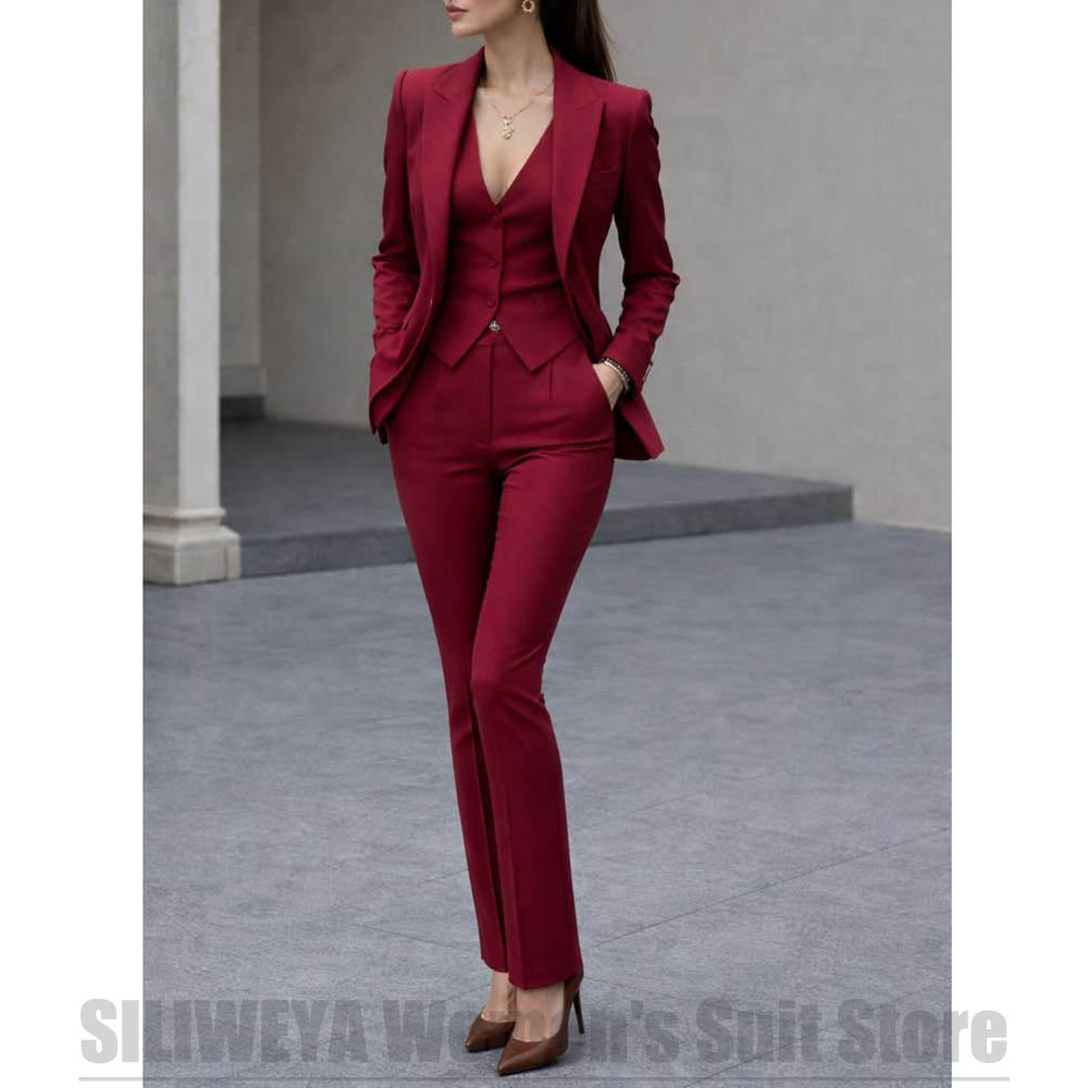 Women 3 Piece Suit Set Blazer  - Women Formal Wear Blazer Set 评论和价格