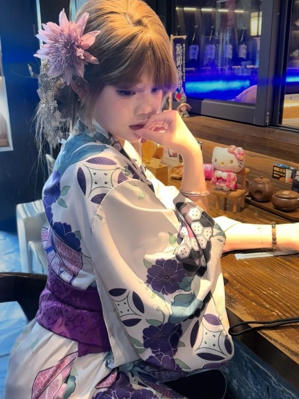 Traditional Purple Kimono Bath - Women'S Formal Traditional Wear 评论和价格