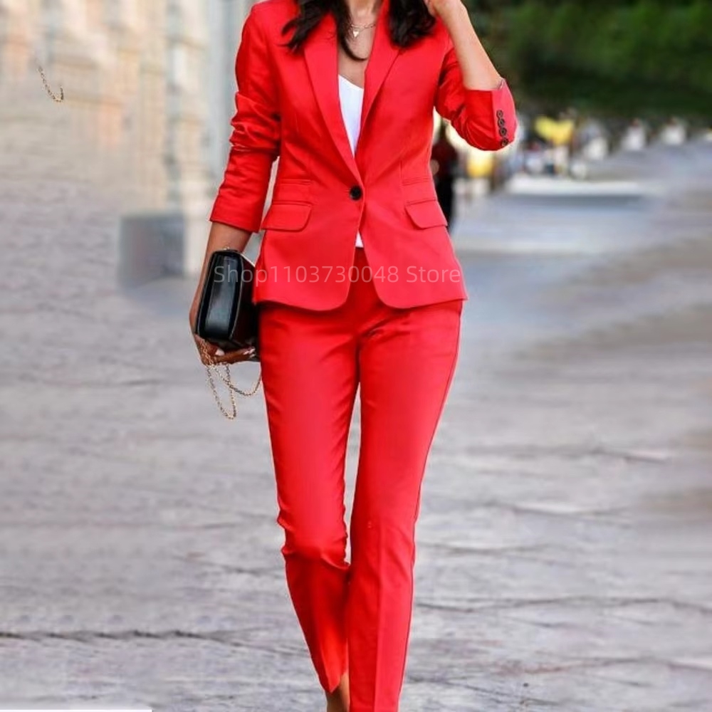 Fashion Office Ladies Blazer a - Women'S Formal Wear With Pants 评论和价格