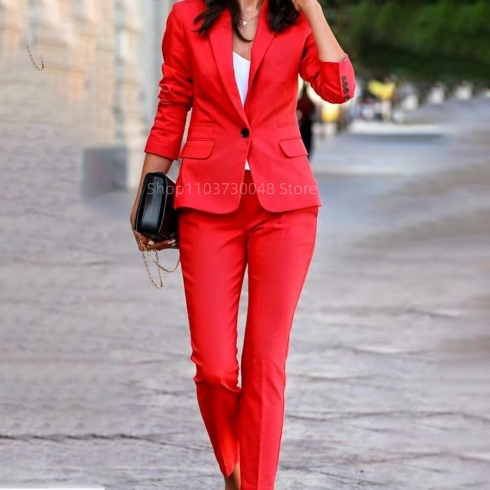 Fashion Office Ladies Blazer a - Women'S Formal Wear With Pants 评论和价格