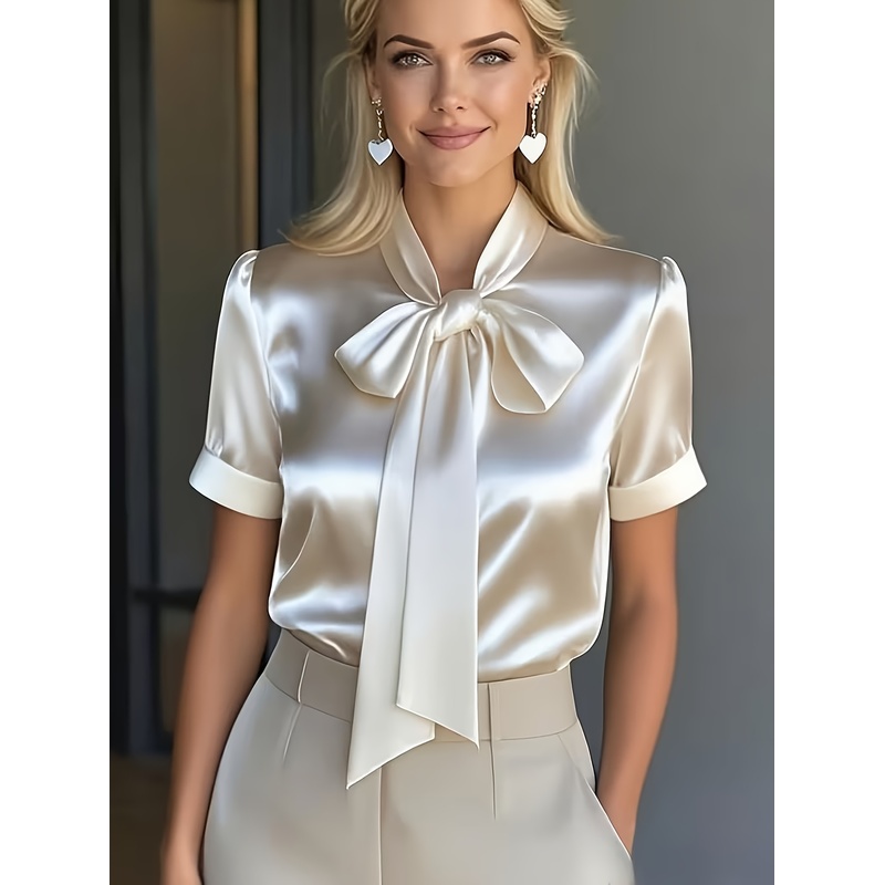 Women'S Elegant Short-Sleeve S - Women Formal Wear Stitching 评论和价格