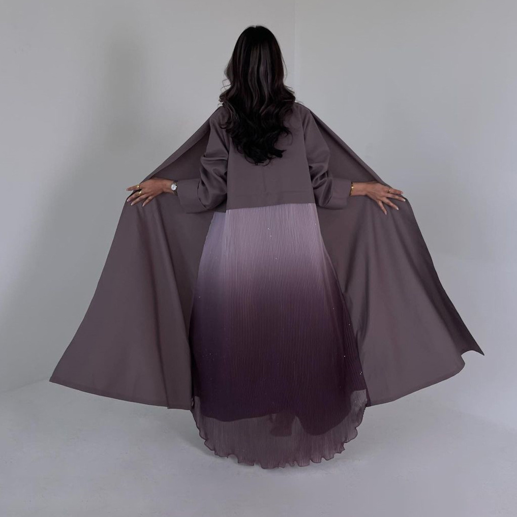 Muslim Women Pleated Abaya Dre - Women Formal Wear Stitching 评论和价格