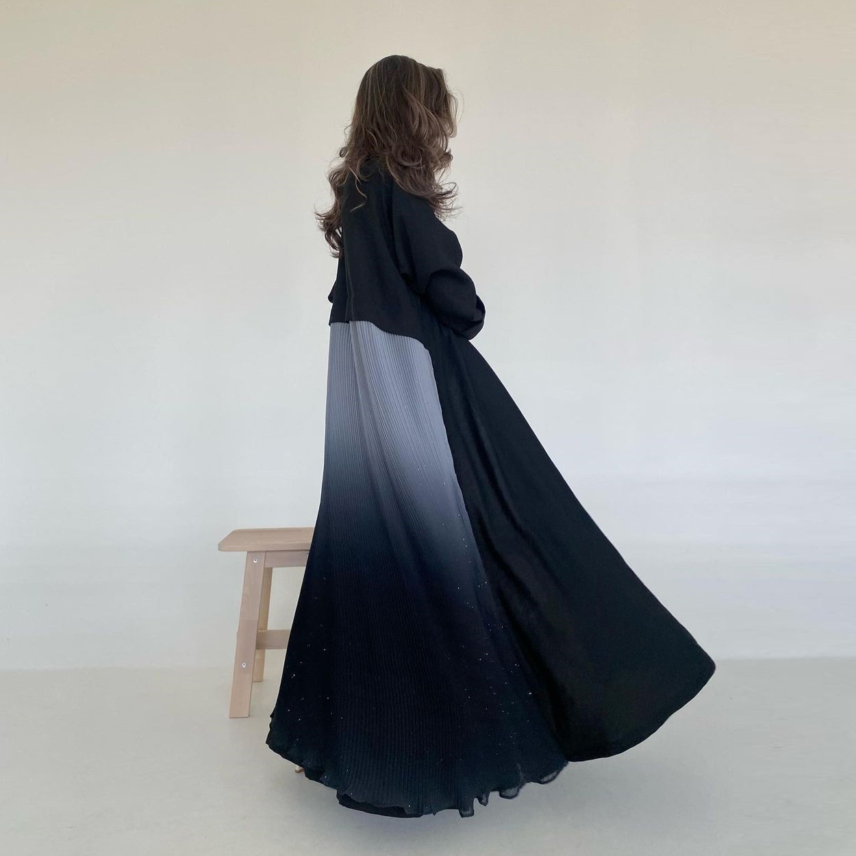 Muslim Women Pleated Abaya Dre - Women Formal Wear Stitching 评论和价格