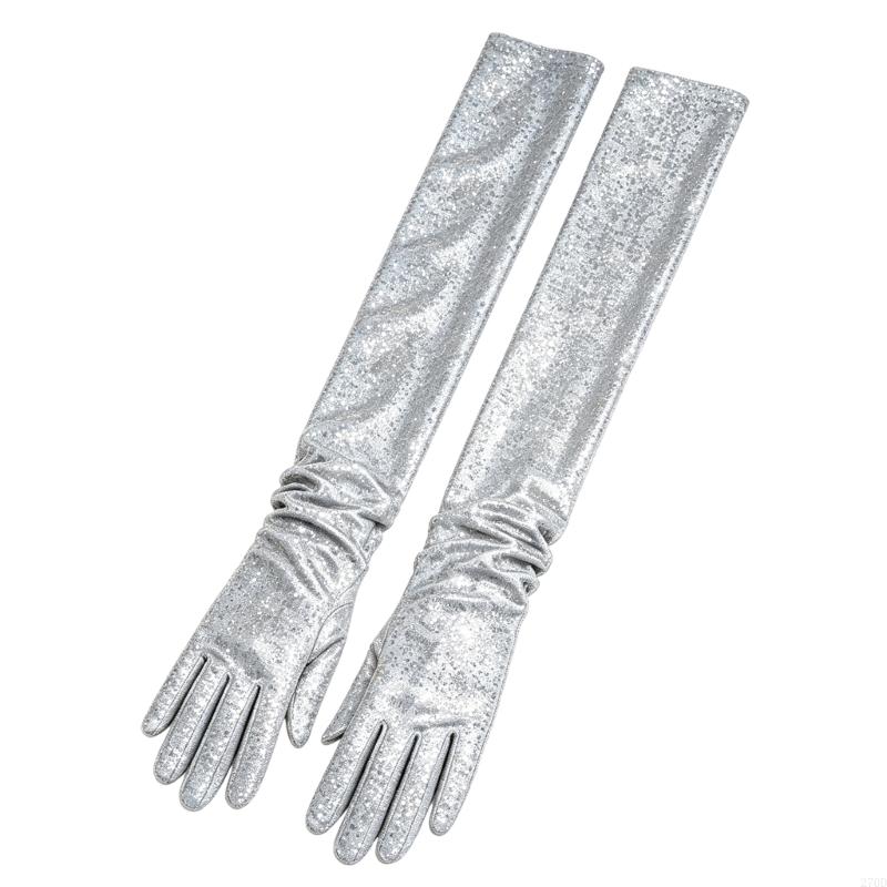 Long Formal Gloves with Sequin - Women Formal Wear Look 评论和价格